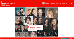 Desktop Screenshot of concert-talent.com