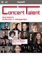Mobile Screenshot of concert-talent.com