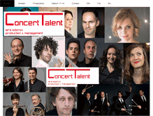 Tablet Screenshot of concert-talent.com
